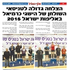 שלל כתבות על אליפות ישראל 2015